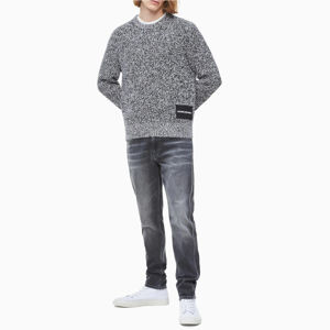 Calvin Klein pánský černobílý melírovaný svetr - XXL (112)